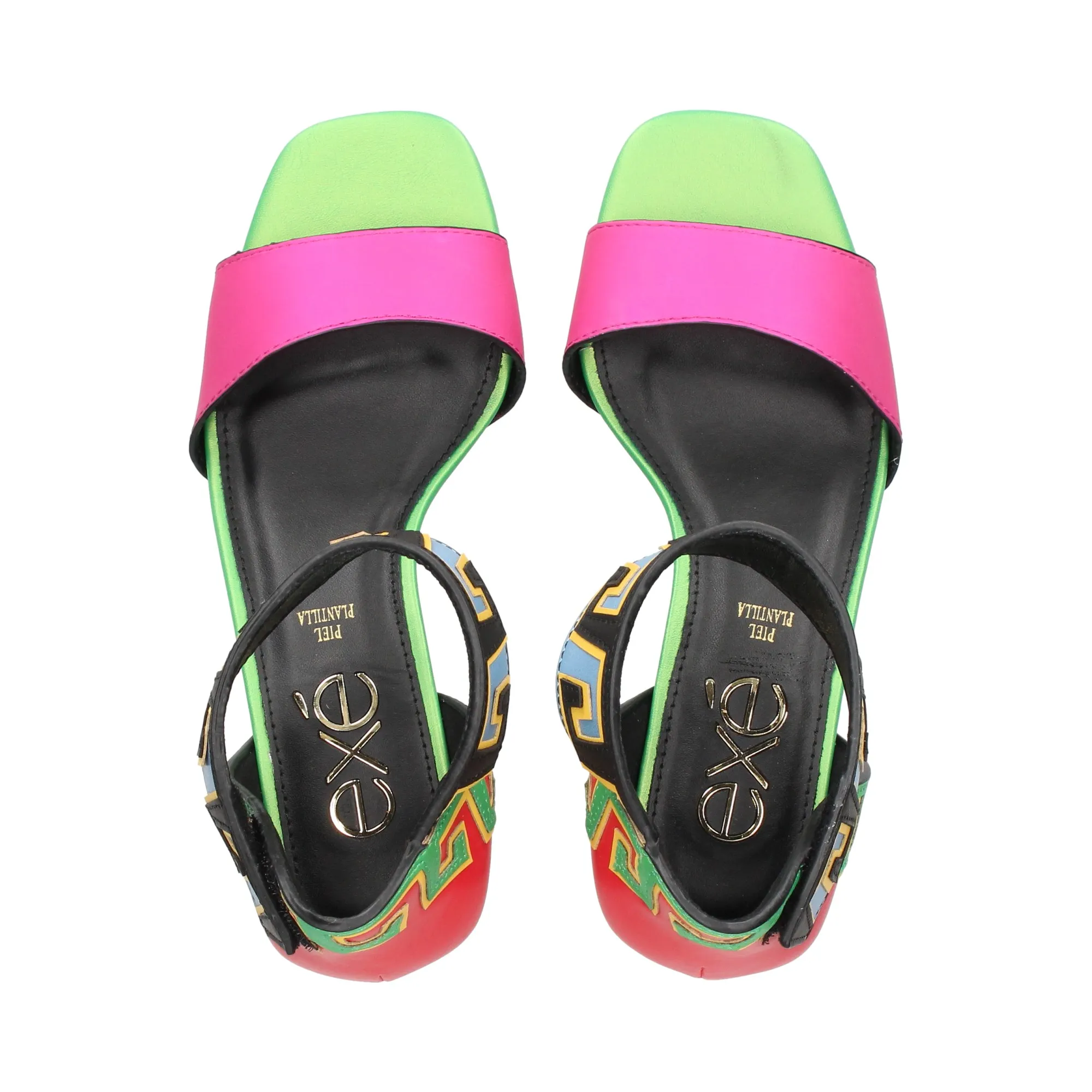 Multicolor Women's Heeled Sandals by EXE