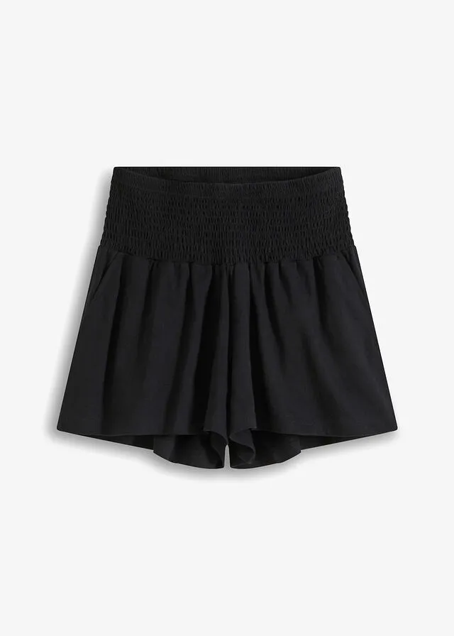 Negro pantalón falda