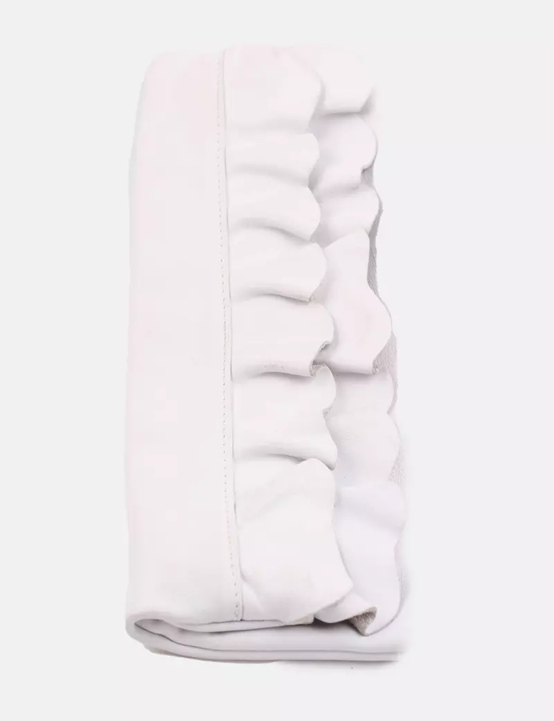 white casual clutch bag