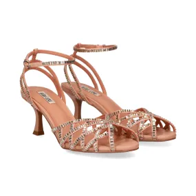 NUDE Women's Heeled Sandals by BIBI LOU