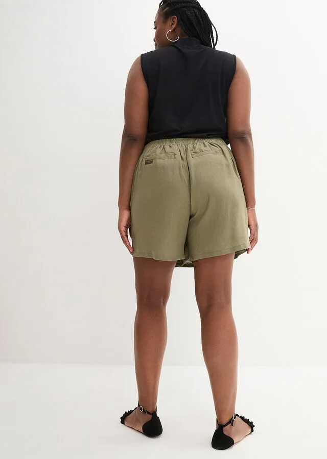 Olive Green Culotte Skirt - Google search-friendly.