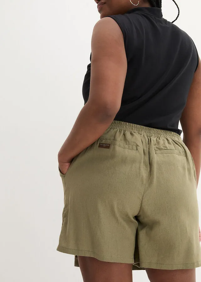 Olive Green Culotte Skirt - Google search-friendly.