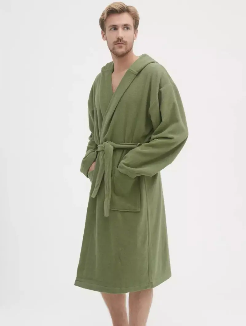 Organic Cotton Unisex Hooded Bathrobe