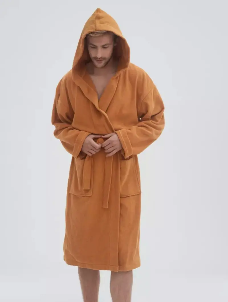 Organic Cotton Unisex Hooded Bathrobe