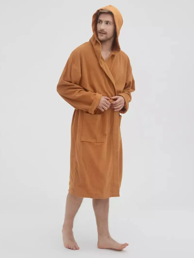 Organic Cotton Unisex Hooded Bathrobe