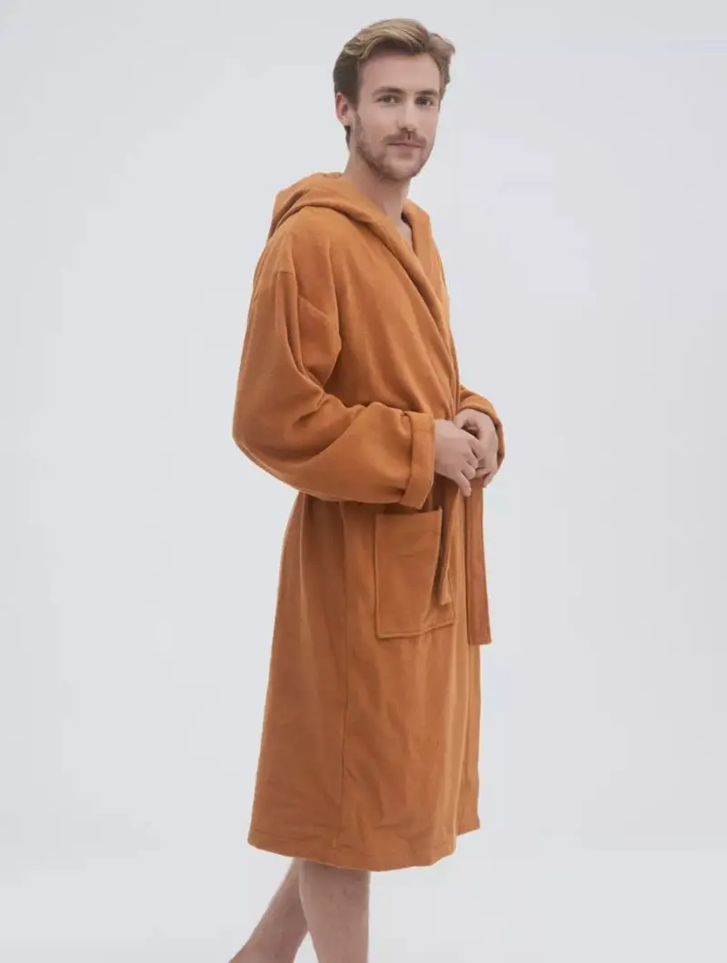 Organic Cotton Unisex Hooded Bathrobe