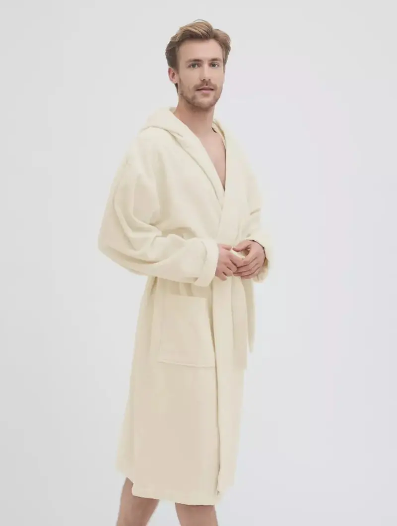 Organic Cotton Unisex Hooded Bathrobe