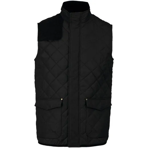 Padded diamond quilted men's vest