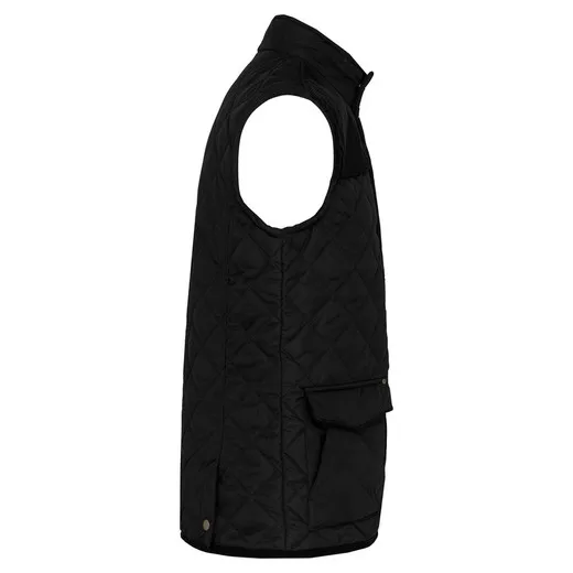 Padded diamond quilted men's vest