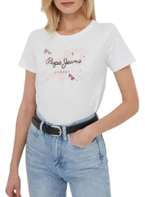 Pepe Jeans Kallan White Women's T-shirt.