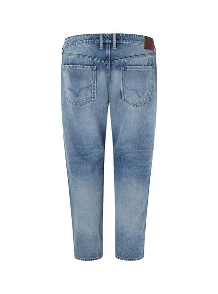 Pepe Jeans Men's Blue Tapered Jeans