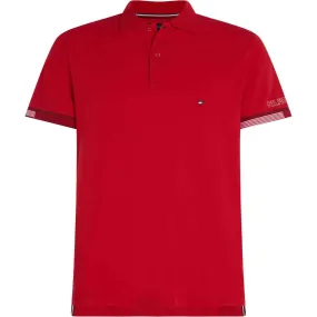 Polo Sleeve with Flag Print for Men