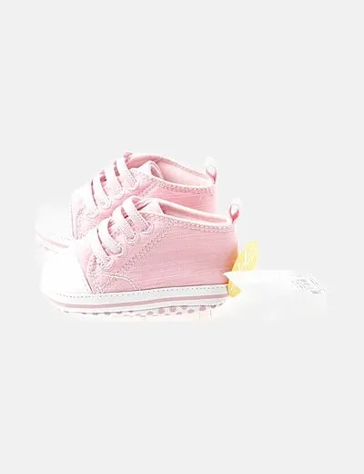 Pink lace-up Primark sneaker