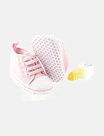 Pink lace-up Primark sneaker