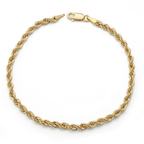 Gold Cord Bracelet for Men