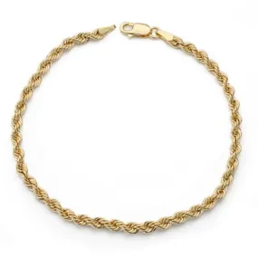 Gold Cord Bracelet for Men