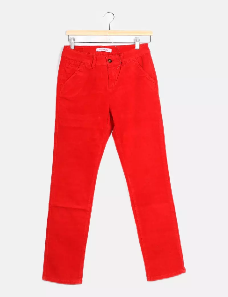 Red Corduroy Pants R.DISPLAY