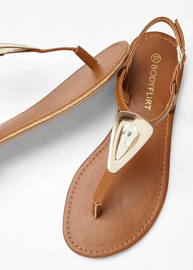 Brown Toe Ring Sandal