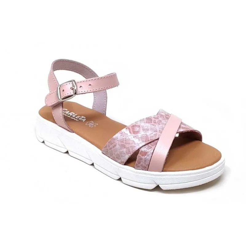 Girl's Leather Sandal Carleta 3011