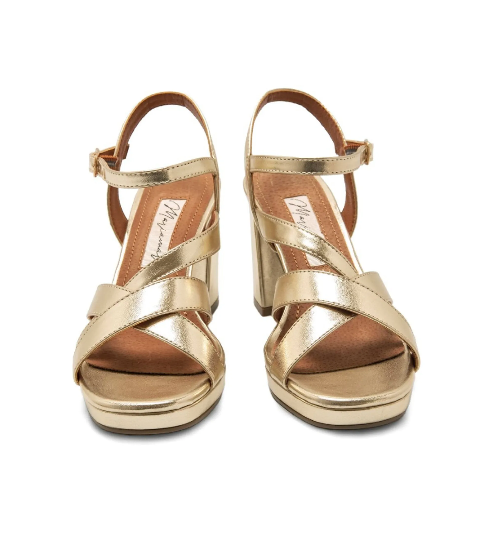 Golden Cefalu Sandals -Heel Height 8.5cm-