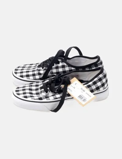 Bicolor plaid Seaside Zapatilla.