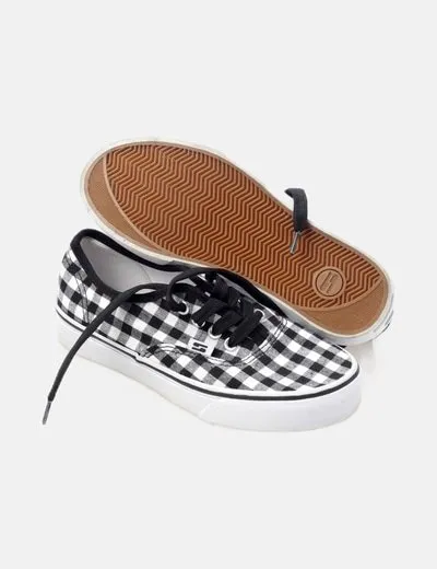 Bicolor plaid Seaside Zapatilla.