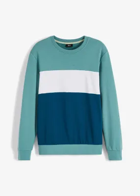 Blue Bondi-White-Petroleum Blue Sweatshirt