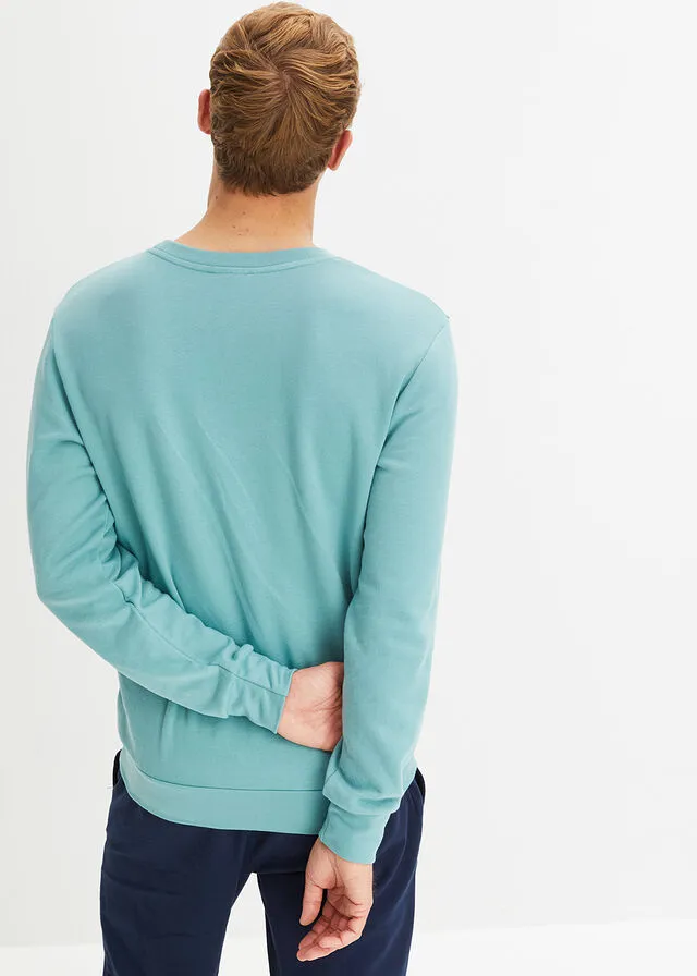 Blue Bondi-White-Petroleum Blue Sweatshirt