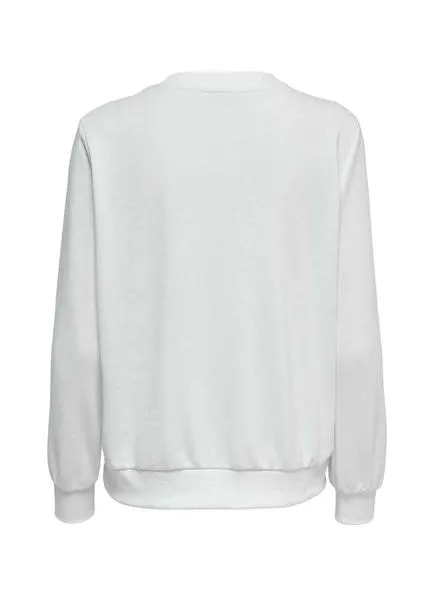 Women's White Sport Sweatshirt Only Palma.