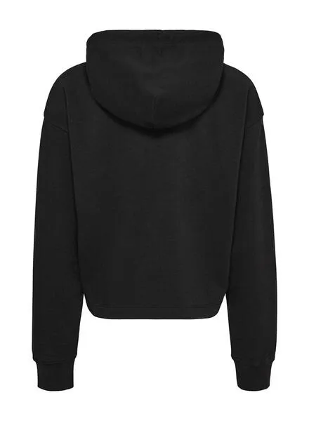 Tommy Jeans Relaxed Logo Sudadera Negra Mujer