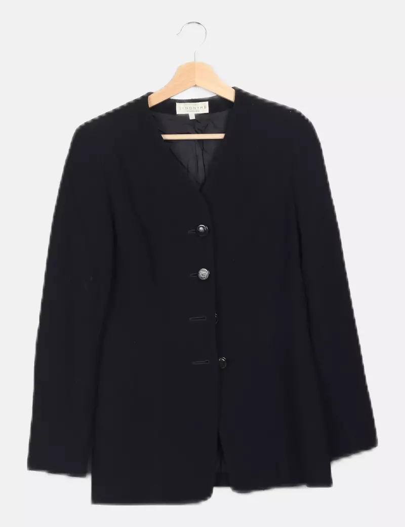 Black casual blazer synonyms.