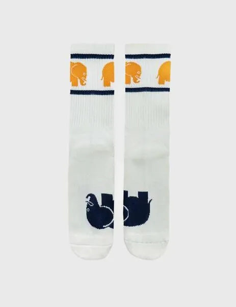 Trendsplant Bamboo White Unisex Athletic Socks