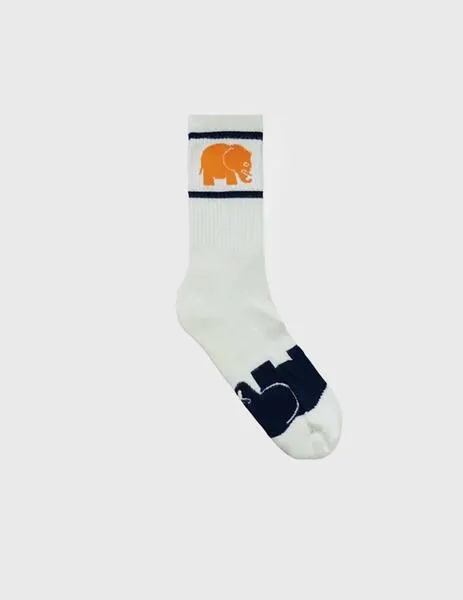 Trendsplant Bamboo White Unisex Athletic Socks