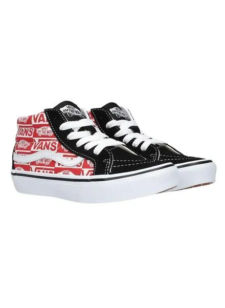 Vans SK8-Mid Reissue Logo Rojo Niños