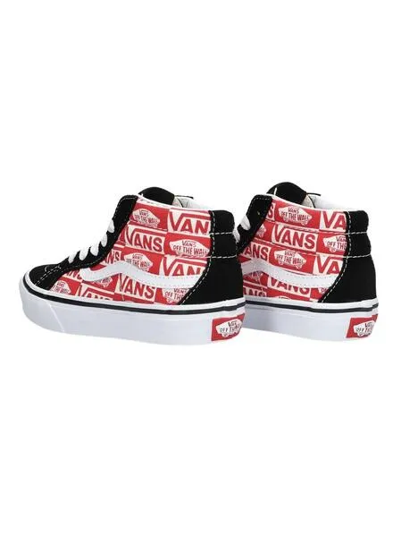 Vans SK8-Mid Reissue Logo Rojo Niños