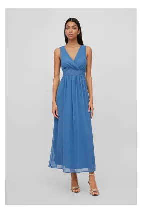 Long Blue Federal Virilla Party Dress.