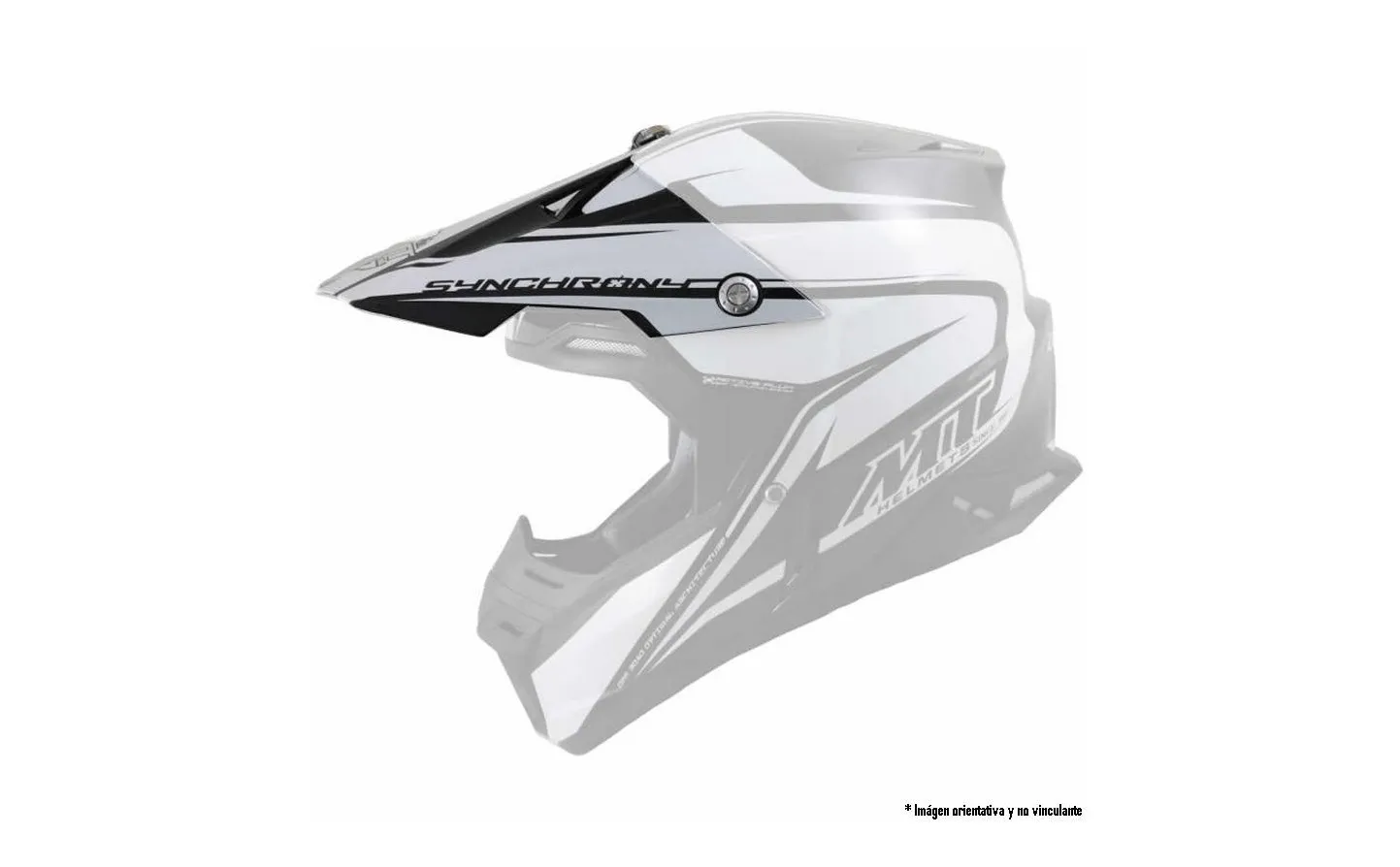 Visor Helmet Mt Synchrony Crazy White Glossy