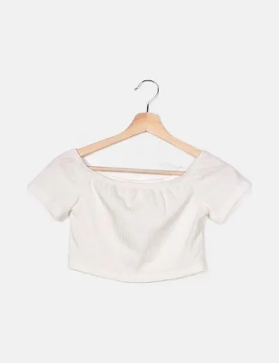 White Casual Top from SHEIN