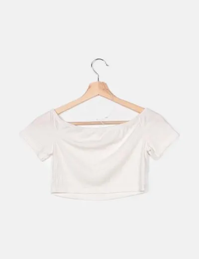 White Casual Top from SHEIN