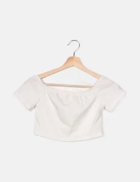 White Casual Top from SHEIN