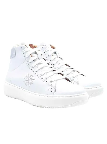 White Decorative Popa Bulnes Boots for Women