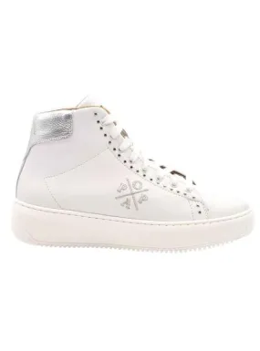 White Decorative Popa Bulnes Boots for Women