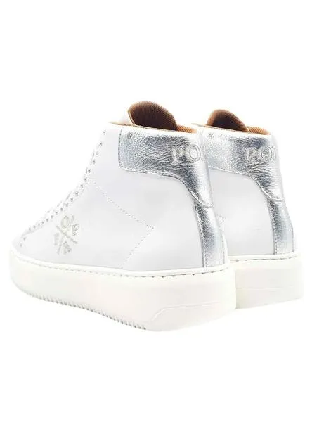 White Decorative Popa Bulnes Boots for Women