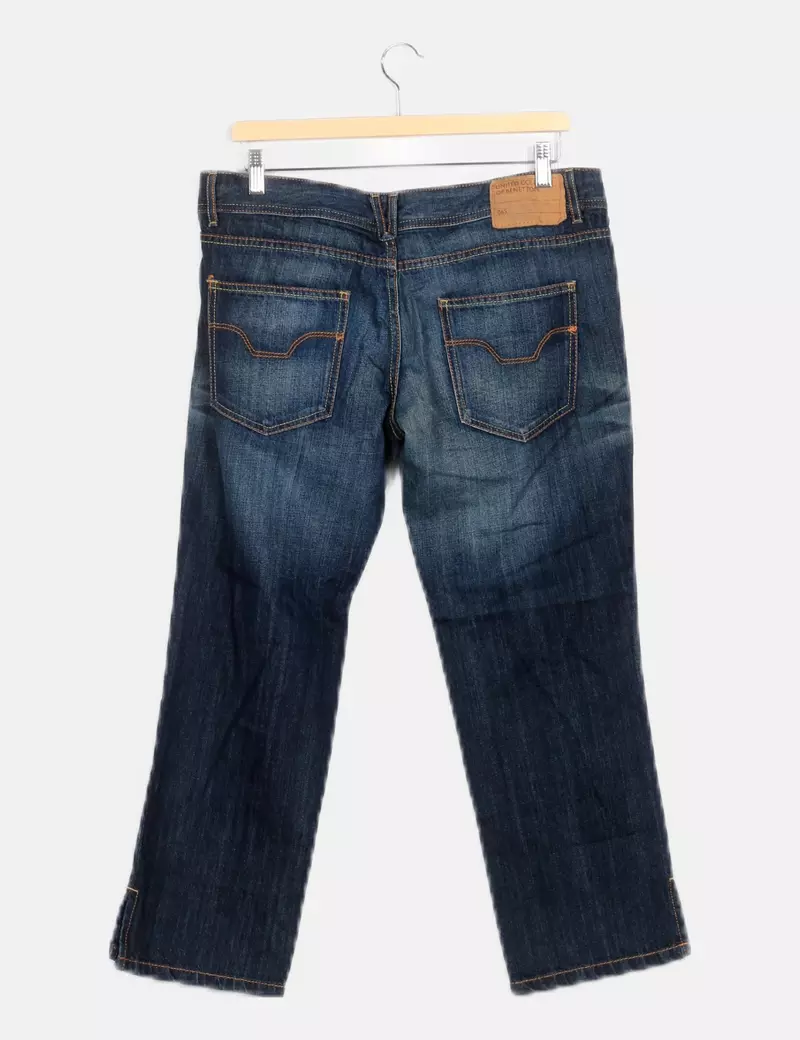 Wide-leg denim jeans by Benetton