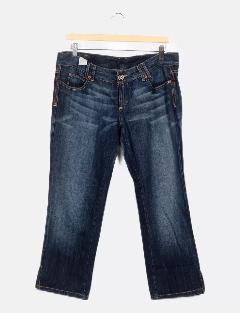 Wide-leg denim jeans by Benetton