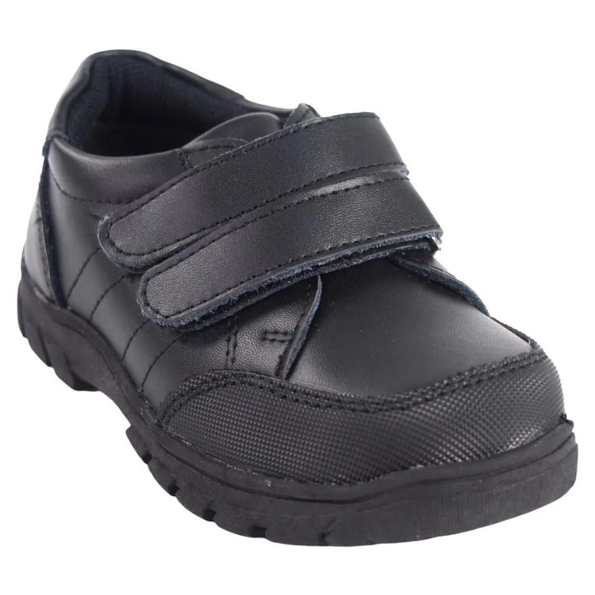 Kid's black casual shoe c306