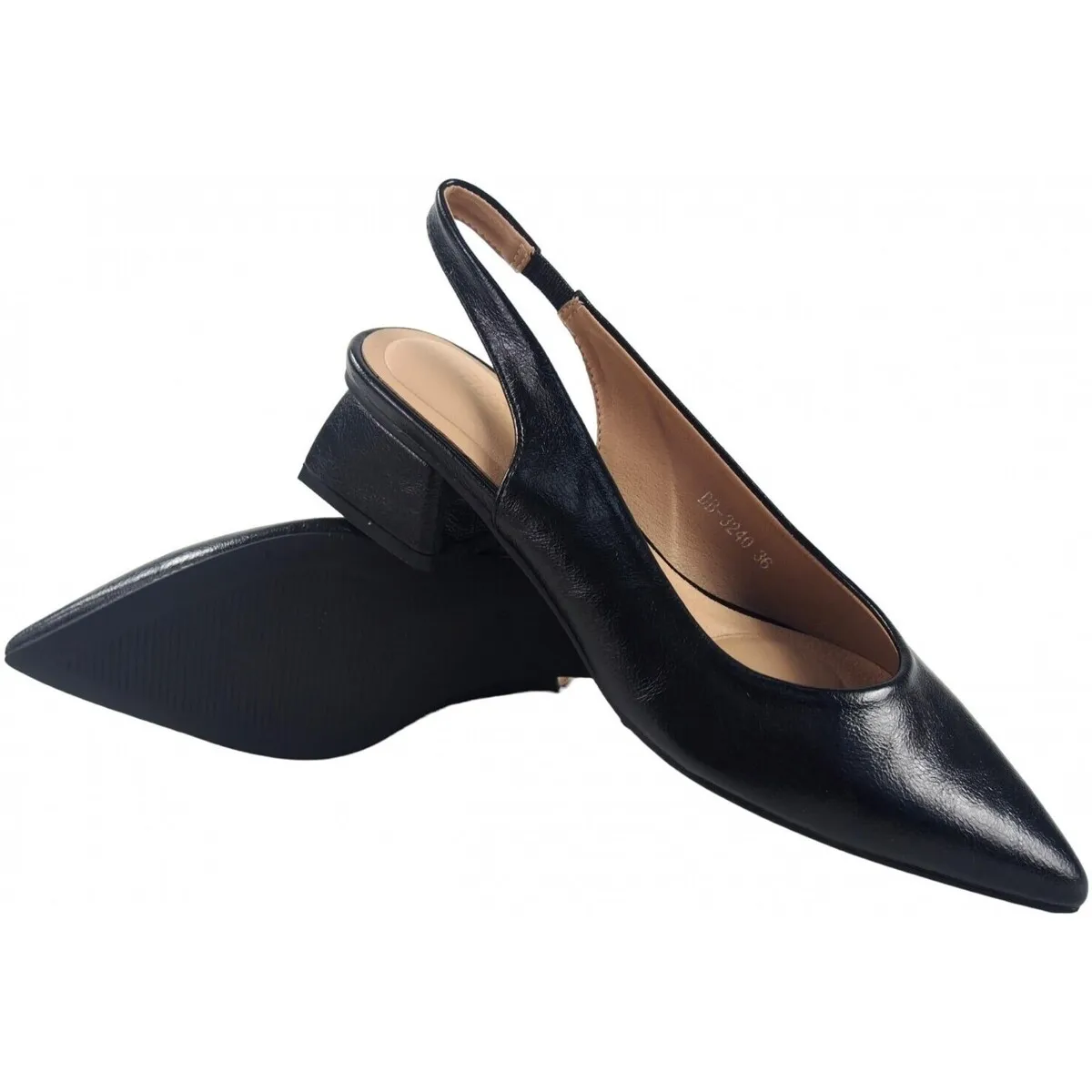 Women's Black Low Heel Shoe DB3240 - In Stock Now!