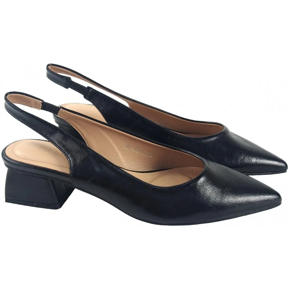 Women's Black Low Heel Shoe DB3240 - In Stock Now!