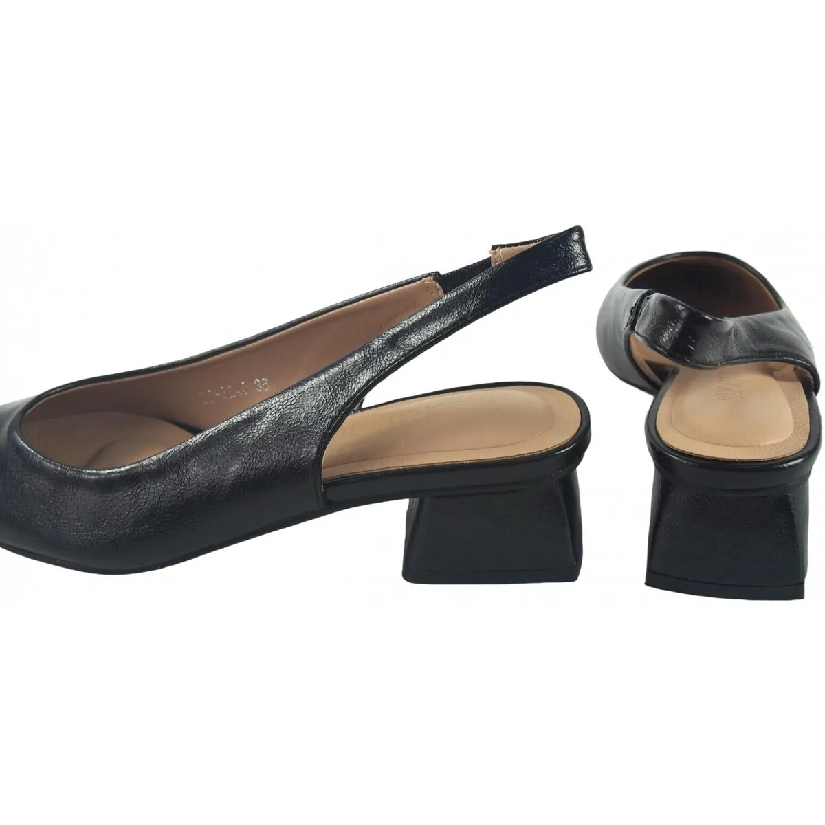 Women's Black Low Heel Shoe DB3240 - In Stock Now!